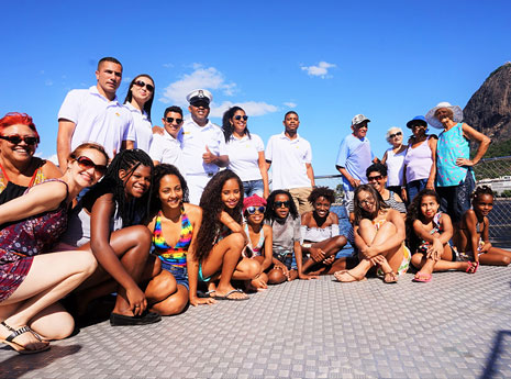 Boat cruise in Rio, Brazil
